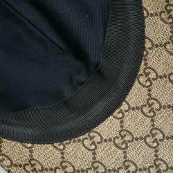 Gucci Beige Kingsnake Print Caoted Canvas and Mesh Baseball Cap 