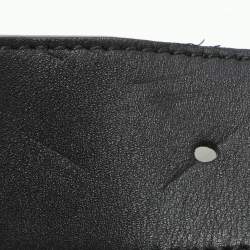 Gucci Black Leather Double GG Buckle Belt 90CM