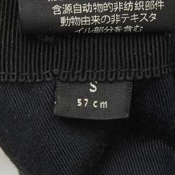 Gucci Black Web Detail GG Canvas Baseball Cap S