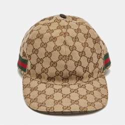 Gucci Beige GG Canvas Baseball Cap S