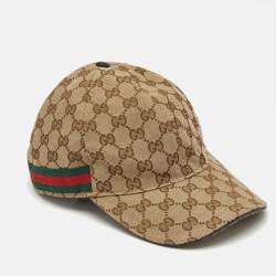 Gucci Beige GG Canvas Baseball Cap L