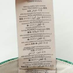 Pre Owned Gucci X Adidas Green GG Supreme Coated Canvas Baseball Cap L