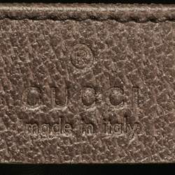 Pre Owned Gucci Beige/Brown GG Supreme Canvas and Leather Medium Savoy Toiletry Case