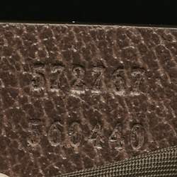 Pre Owned Gucci Beige/Brown GG Supreme Canvas and Leather Medium Savoy Toiletry Case