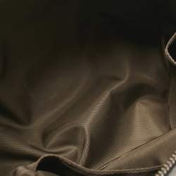 Pre Owned Gucci Beige/Brown GG Supreme Canvas and Leather Medium Savoy Toiletry Case