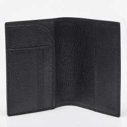 Pre Owned Gucci Black GG Nylon and Leather Off The Grid Passport Holder