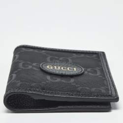 Pre Owned Gucci Black GG Nylon and Leather Off The Grid Passport Holder