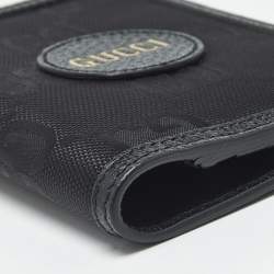 Pre Owned Gucci Black GG Nylon and Leather Off The Grid Passport Holder