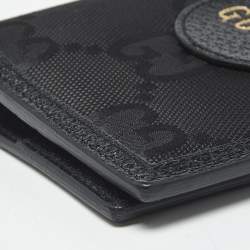 Pre Owned Gucci Black GG Nylon and Leather Off The Grid Passport Holder
