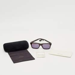 Pre Owned Gucci Tortoise Brown/Grey GG0008S Wayfarer Sunglasses