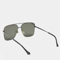 Pre Owned Gucci Black GG1099SA Square Sunglasses