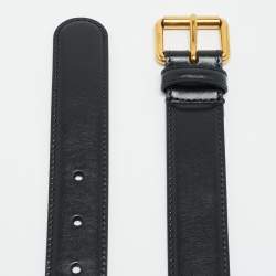 مملوكة مسبقًا Gucci Buckle 105 CM Belt Black Leather