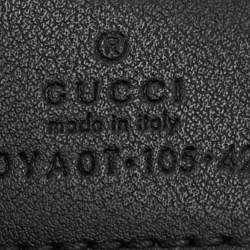 مملوكة مسبقًا Gucci Buckle 105 CM Belt Black Leather