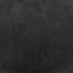 مملوكة مسبقًا Gucci Black GG Canvas Web Baseball Cap L