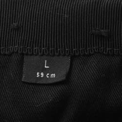 مملوكة مسبقًا Gucci Black GG Canvas Web Baseball Cap L