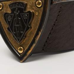 مملوكة مسبقًا حزام غوتشي هيستيريا جلد بني مشبك 95 سم