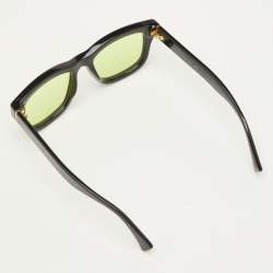 Pre Owned نظارة شمسية غوتشي GG1135S إطار سكوير سوداء/صفراء