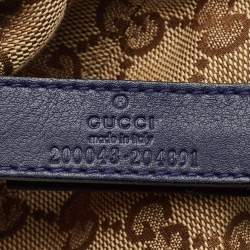 مملوكة مسبقًا كاب بيسبول غوتشي كانفاس مونوغرامي بشعار الماركة بيج تفاصيل ويب مخطط مقاس متوسط - ميديوم 