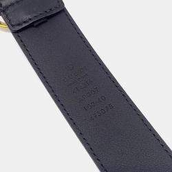 Pre Owned حزام غوتشي جلد أسود مارمونت