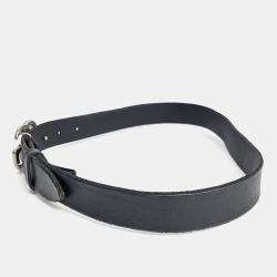 Pre Owned حزام غوتشي جلد أسود