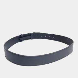 Pre Owned Gucci Leather Navy belt (838647)