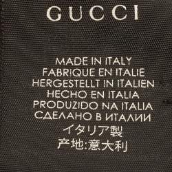 Pre Owned Gucci Rust Supreme GG Monogram Alpaca Wool Scarf