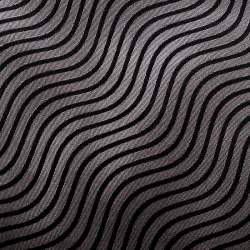 Gucci Vintage Grey and Black Wave Pattern Silk Jacquard Traditional Tie