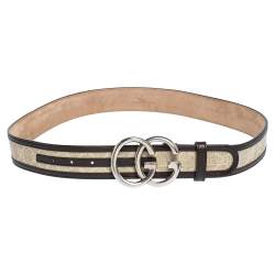 Gucci - Blondie Monogram Belt - Men - Leather/Canvas - 95 - Neutrals