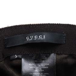 Pre Owned كاب بيسبول غوتشي مزين شريط ويب كانفاس جي جي بيج مقاس صغير (سمول)