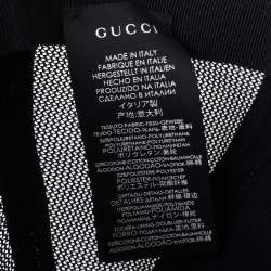 Pre Owned قبعة بيسبول غوتشي كانفاس جي جي سوبريم مطبوع نقشة نمر بيج M