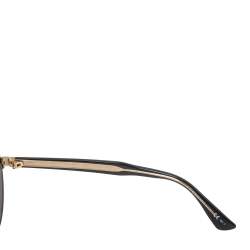 Pre Owned Gucci Gold / Brown GG2283/S Oversized Aviator Sunglasses