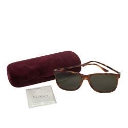 Pre Owned Gucci Black/Brown Tortoise GG0017S Wayfarer Sunglasses