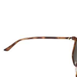 Pre Owned Gucci Black/Brown Tortoise GG0017S Wayfarer Sunglasses
