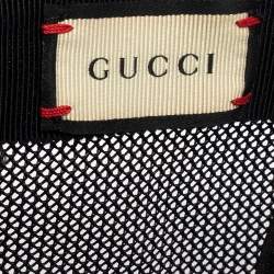 Pre Owned Gucci Beige Tiger Printed Canvas & Mesh Baseball Cap L
