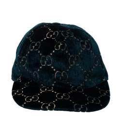 Gucci Green Velvet GG Baseball Cap M