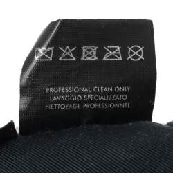 Pre Owned Gucci Black Logo Monogram Web Stripe Detail Canvas Baseball Cap S