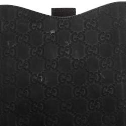 Pre Owned Gucci Black Guccissima Rubber Mini iPad Case