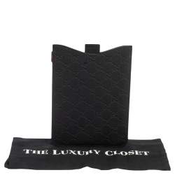 Pre Owned Gucci Black Guccissima Rubber Mini iPad Case