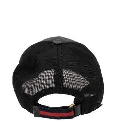 مملوكة مسبقًا قبعة بيسبول غوتشي GG  سوبريم أسود بطبعة ملك الثعابين مقاس كبير - لارج