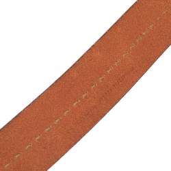 Pre Owned Gucci Tan Leather Buckle Belt 95CM