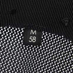 Pre Owned Gucci Beige Ebony Bee Print GG Supreme Baseball Cap M