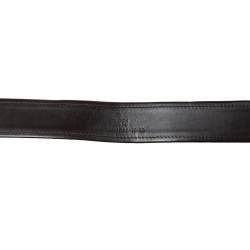 مملوكة مسبقًا حزام غوتشي جلد بني بإبزيم حرف جي 95 سم