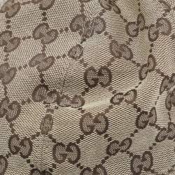 مملوكة مسبقًا Gucci Beige Monogram Web Baseball Cap L