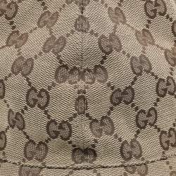 مملوكة مسبقًا Gucci Beige Monogram Web Baseball Cap L