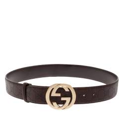 Gucci Leather Belt in Brown for Men