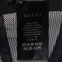Pre Owned Gucci Military Green Cotton Crest Applique Baseball Cap S