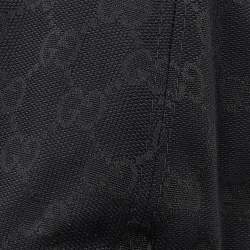 مملوكة مسبقًا كاب بيسبول غوتشي كانفاس جي جي أسود بنمط ويب مقاس متوسط - ميديوم