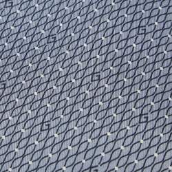 Pre Owned Gucci Blue Printed Silk Traditional Tie 