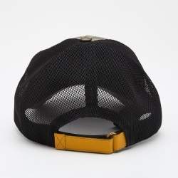 Pre Owned Gucci Beige Canvas GG Supreme Appliqued Baseball Cap