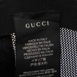 Pre Owned Gucci Off White Logo Printed Leather Baseball Cap